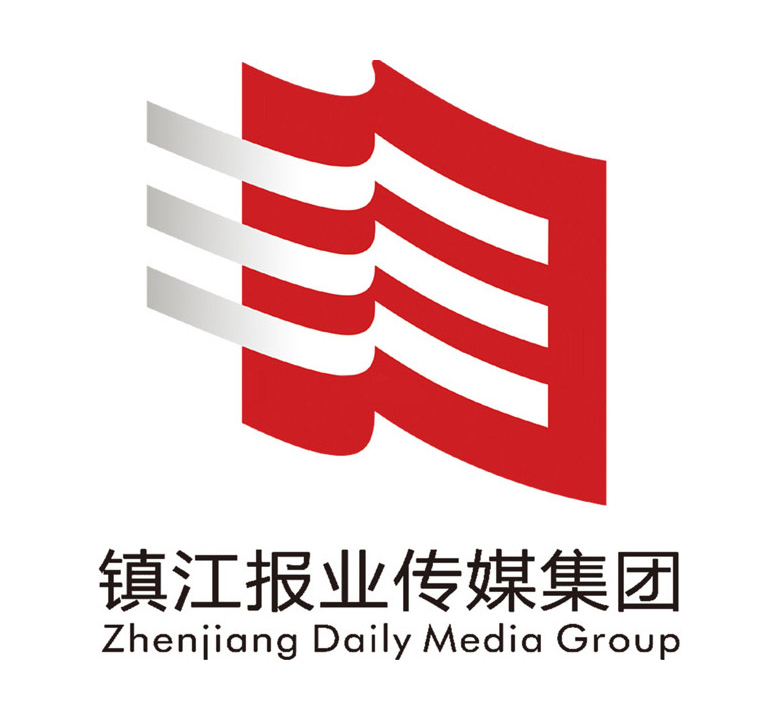 鎮(zhèn)江報(bào)業(yè)傳媒集團(tuán)標(biāo)志，鎮(zhèn)江報(bào)業(yè)傳媒集團(tuán)LOGO，報(bào)業(yè)品牌設(shè)計(jì)