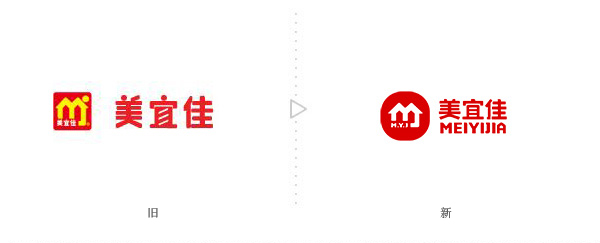 美宜佳便利店LOGO，美宜佳便利店標志，美宜佳新品牌設(shè)計，便利店品牌設(shè)計