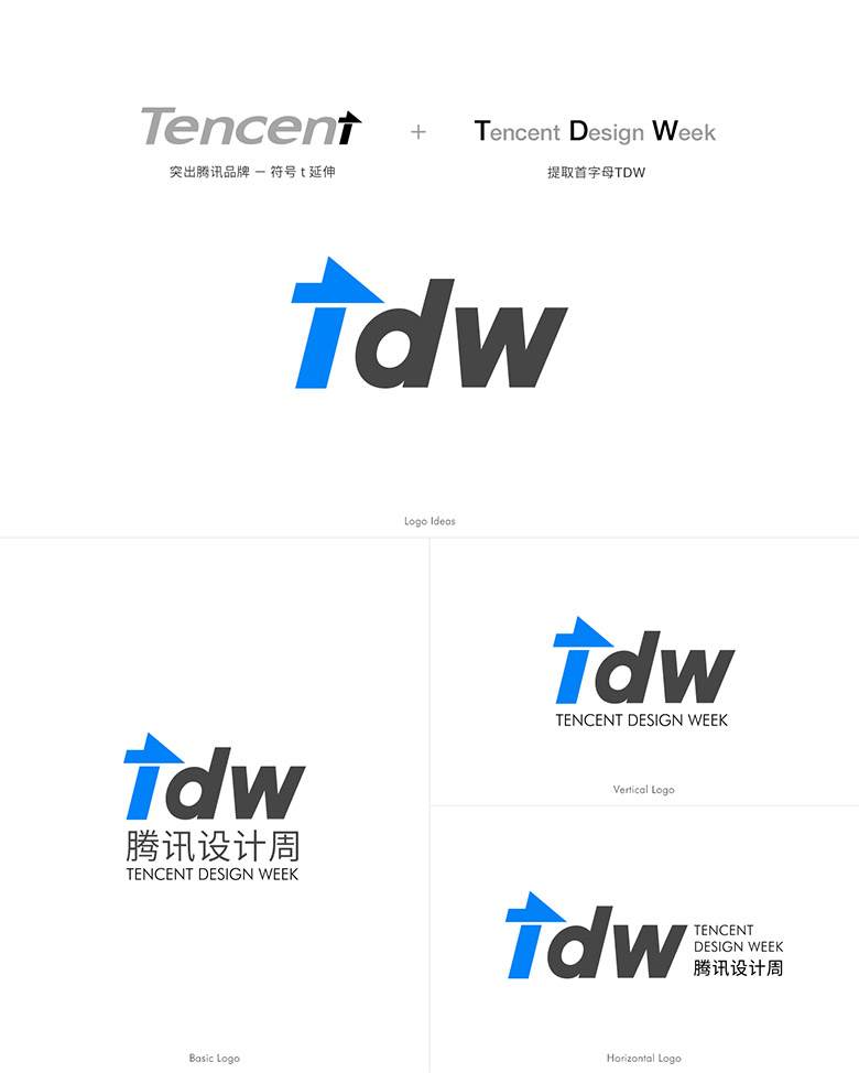 騰訊設計周首品牌形象設計，騰訊設計周標志設計，騰訊設計周LOGO