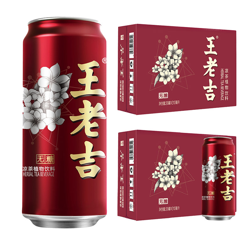 王老吉品牌形象，王老吉包裝，王老吉無糖低糖包裝，王老吉標(biāo)志
