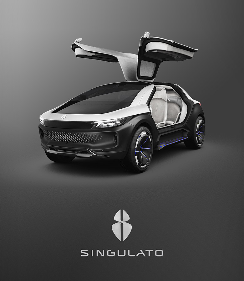 奇點汽車標志，奇點汽車LOGO，奇點汽車品牌設(shè)計，電動車標志，電動車LOGO，電動車品牌設(shè)計