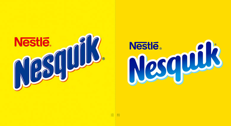 Nesquik速溶巧克力粉標(biāo)志，Nesquik速溶巧克力粉LOGO，Nesquik速溶巧克力粉品牌形象設(shè)計，雀巢品牌設(shè)計，巧克力品牌設(shè)計