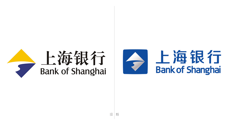 上海銀行LOGO，上海銀行標志，上海銀行品牌形象，銀行品牌設(shè)計