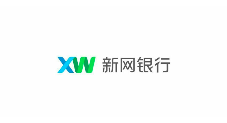 四川新網(wǎng)銀行LOGO，新網(wǎng)銀行標(biāo)志，網(wǎng)上銀行品牌設(shè)計(jì)