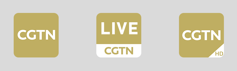 中國(guó)環(huán)球電視網(wǎng)CGTN標(biāo)志，中國(guó)環(huán)球電視網(wǎng)CGTN LOGO，電視臺(tái)標(biāo)志，電視臺(tái)LOGO，電視網(wǎng)品牌設(shè)計(jì)