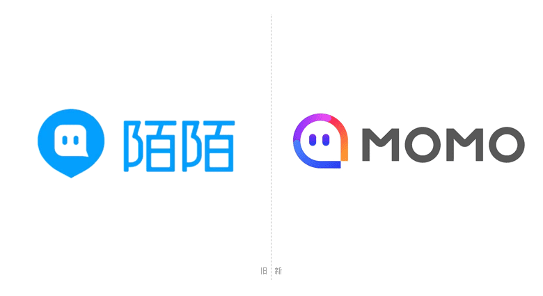 陌陌LOGO，陌陌標(biāo)志，社交平臺(tái)標(biāo)志，社交平臺(tái)LOGO，社交平臺(tái)品牌設(shè)計(jì)