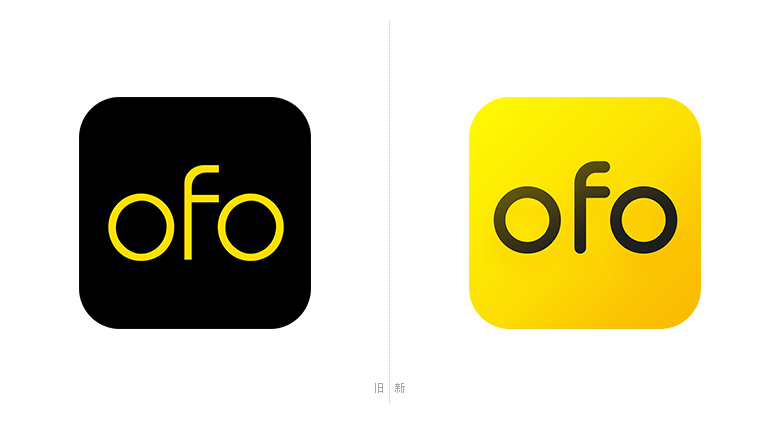 ofo小黃車單車LOGO，ofo小黃車單車標(biāo)志，共享單車品牌設(shè)計(jì)，ofo小黃車單車品牌形象設(shè)計(jì)