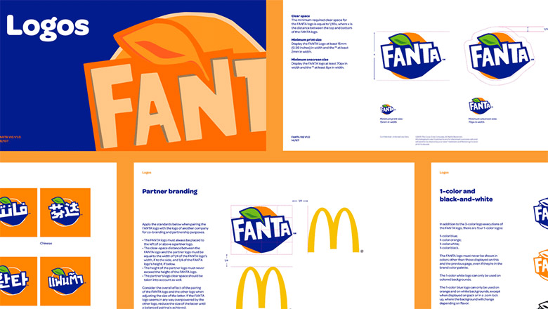 芬達(dá)（FANTA）標(biāo)志，芬達(dá)（FANTA）LOGO，芬達(dá)（FANTA）品牌形象設(shè)計(jì)，飲品包裝設(shè)計(jì)，飲品品牌設(shè)計(jì)
