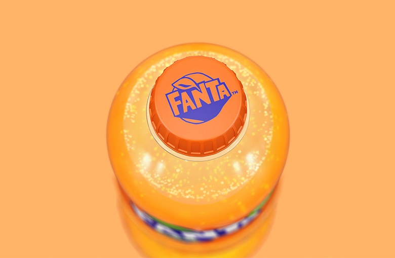 芬達(dá)（FANTA）標(biāo)志，芬達(dá)（FANTA）LOGO，芬達(dá)（FANTA）品牌形象設(shè)計(jì)，飲品包裝設(shè)計(jì)，飲品品牌設(shè)計(jì)