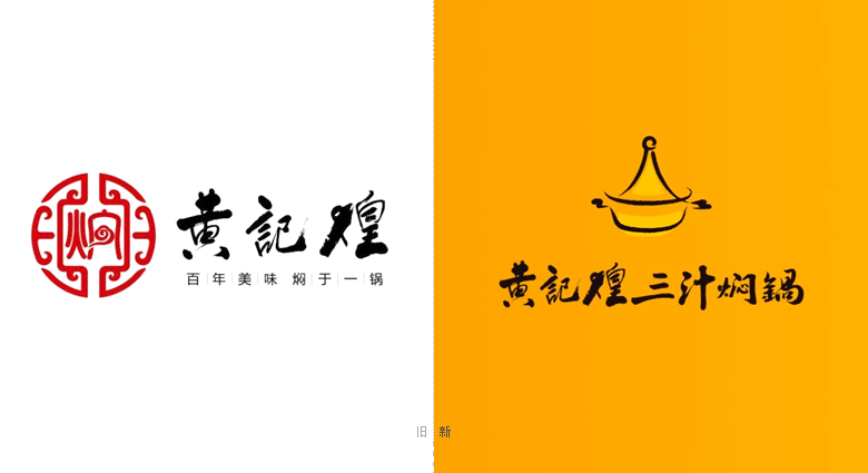 黃記煌標(biāo)志，黃記煌LOGO，餐飲品牌形象設(shè)計，餐飲品牌LOGO