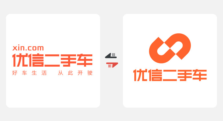2017年上半年品牌換新LOGO，標志設計，LOGO設計，優(yōu)信二手車標志LOGO