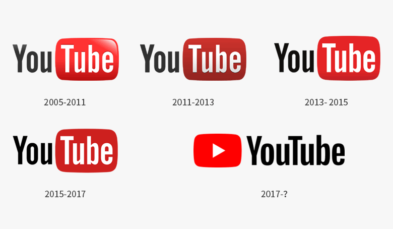 YouTube標(biāo)志，YouTube LOGO，視頻分享網(wǎng)站LOGO，YouTube形象設(shè)計(jì)