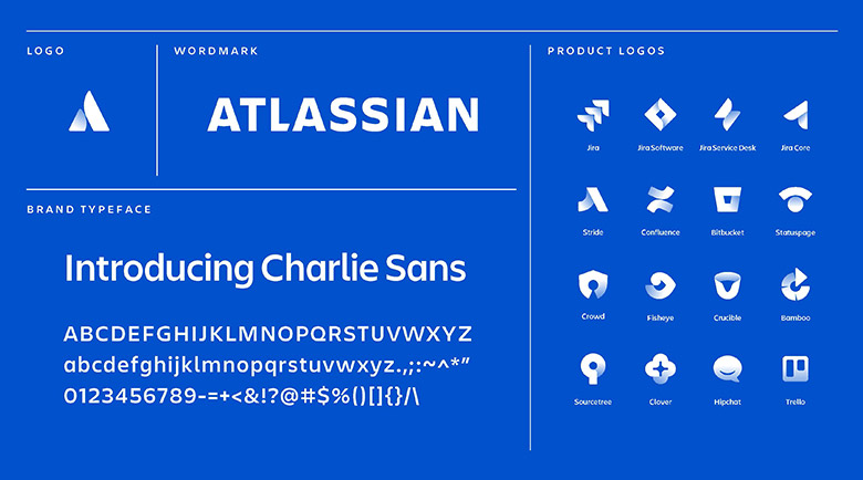 AtlassianLOGO，Atlassian標(biāo)志，Atlassian形象設(shè)計，軟件開發(fā)標(biāo)志設(shè)計，軟件開發(fā)品牌設(shè)計