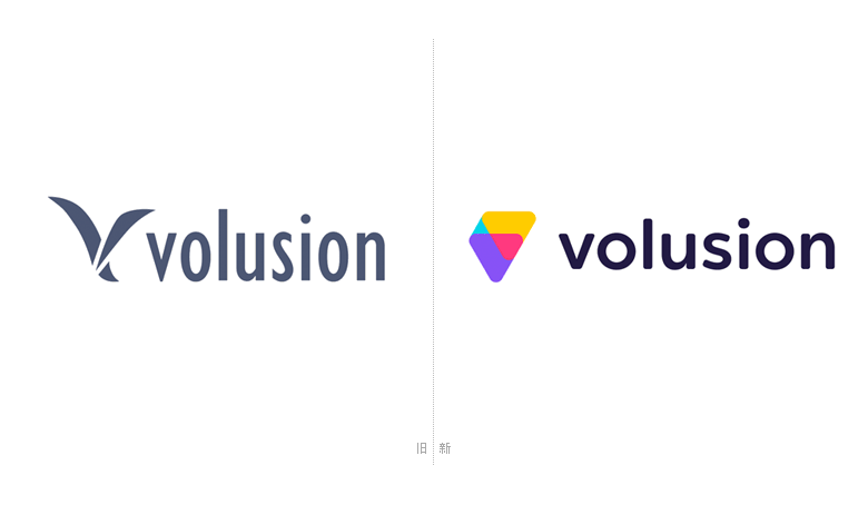Volusion LOGO，Volusion標(biāo)志，Volusion品牌形象設(shè)計(jì)，電子商務(wù)平臺(tái)標(biāo)志，電子商務(wù)平臺(tái)LOGO
