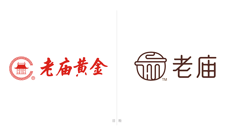 老廟黃金標(biāo)志，老廟黃金LOGO，老廟黃金店面設(shè)計(jì)，老廟黃金品牌形象設(shè)計(jì)，黃金珠寶品牌設(shè)計(jì)