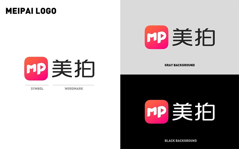 美拍標(biāo)志，美拍LOGO，美拍形象設(shè)計(jì)，視頻品牌設(shè)計(jì)
