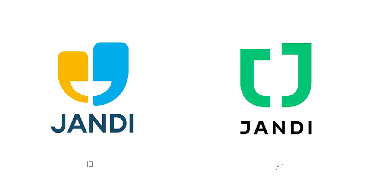 韓國通信平臺JANDIlogo設(shè)計,韓國通信平臺JANDI標(biāo)志設(shè)計,韓國通信平臺JANDI標(biāo)志更新,通信品牌標(biāo)志設(shè)計