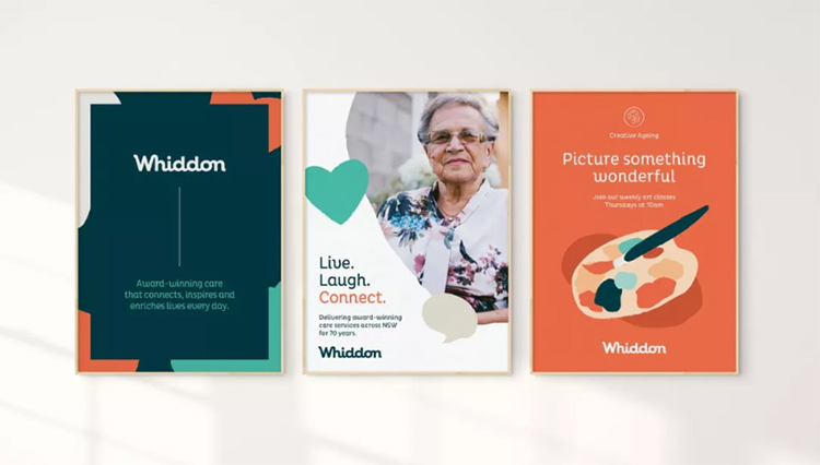 老年護理提供商“Whiddon”品牌形象