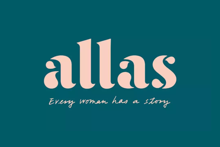 女性生活雜志Allas品牌LOGO,女性生活雜志Allas品牌標(biāo)志,女性生活雜志Allas品牌形象設(shè)計(jì)
