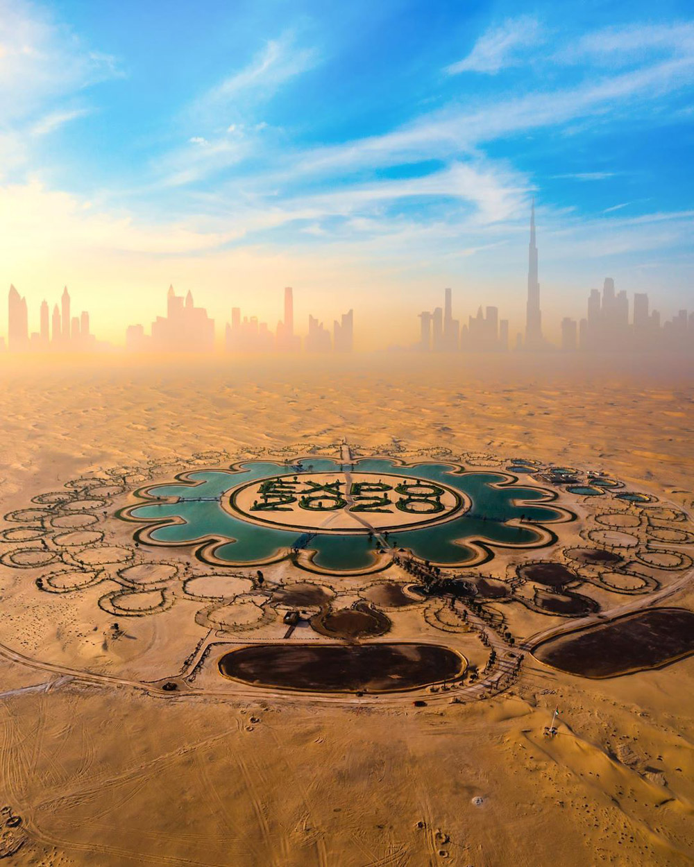 沙漠建造2020年世博會LOGO,沙漠建造2020年世博會標志,世博會標志設計