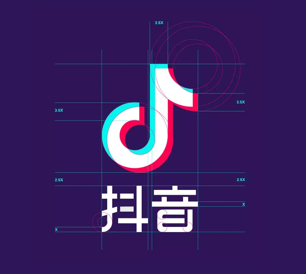 抖音LOGO,抖音標志,抖音品牌設(shè)計,短視頻品牌LOGO,短視頻標志