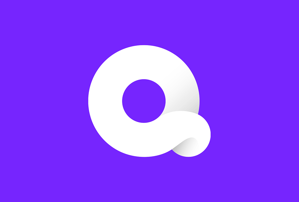 Quibi移動(dòng)短視頻平臺(tái)LOGO,Quibi移動(dòng)短視頻平臺(tái)標(biāo)志,短視頻品牌設(shè)計(jì)