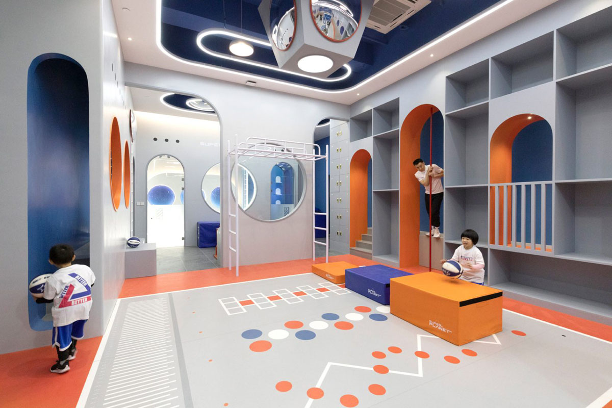 超能星球品牌少兒智能運動館空間設計