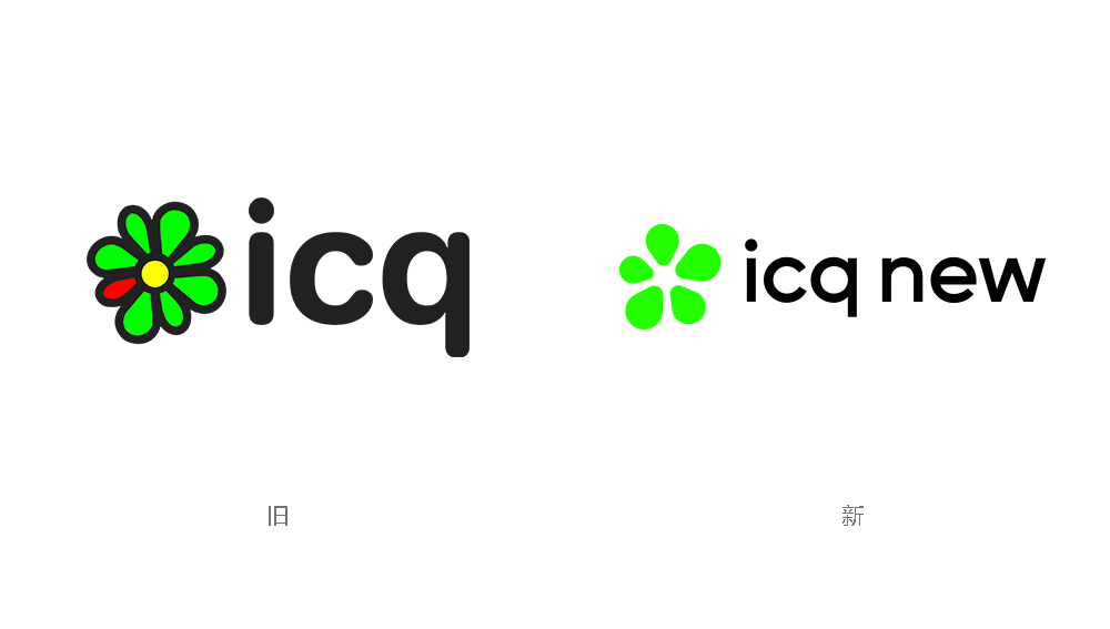 ICQ即時聊天軟件LOGO,ICQ即時聊天軟件標志,ICQ即時聊天軟件品牌形象設計,聊天軟件品牌設計