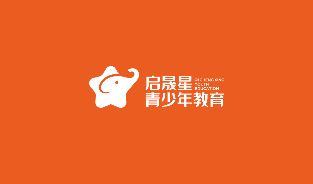 啟晟星青少年教育品牌形象設計,啟晟星青少年教育品牌命名,啟晟星青少年教育標志設計,啟晟星青少年教育LOGO設計,啟晟星青
