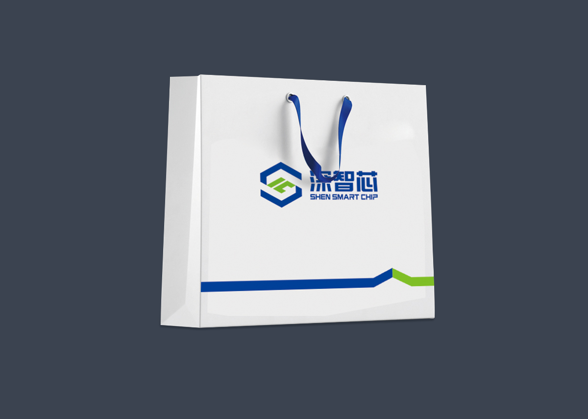 深智芯品牌形象設計,深智芯標志設計,深智芯商標設計,芯片品牌設計,國企品牌設計